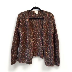 Alps Alpaca Blend Cardigan Womens M Boho Artisan Cottagecore Cozy Chunky Hippie